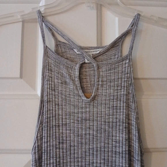 American Eagle NEW!! Gray Sleeveless Women's Dress - Picture 3 of 7